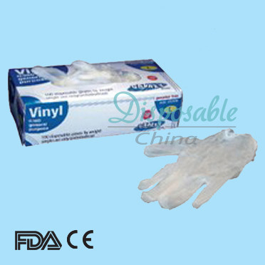 τα μίας χρήσης γάντια PVC 9 ιντσών/βινύλιο φορούν γάντια στα βινυλίου γάντια examation με το FDA CE